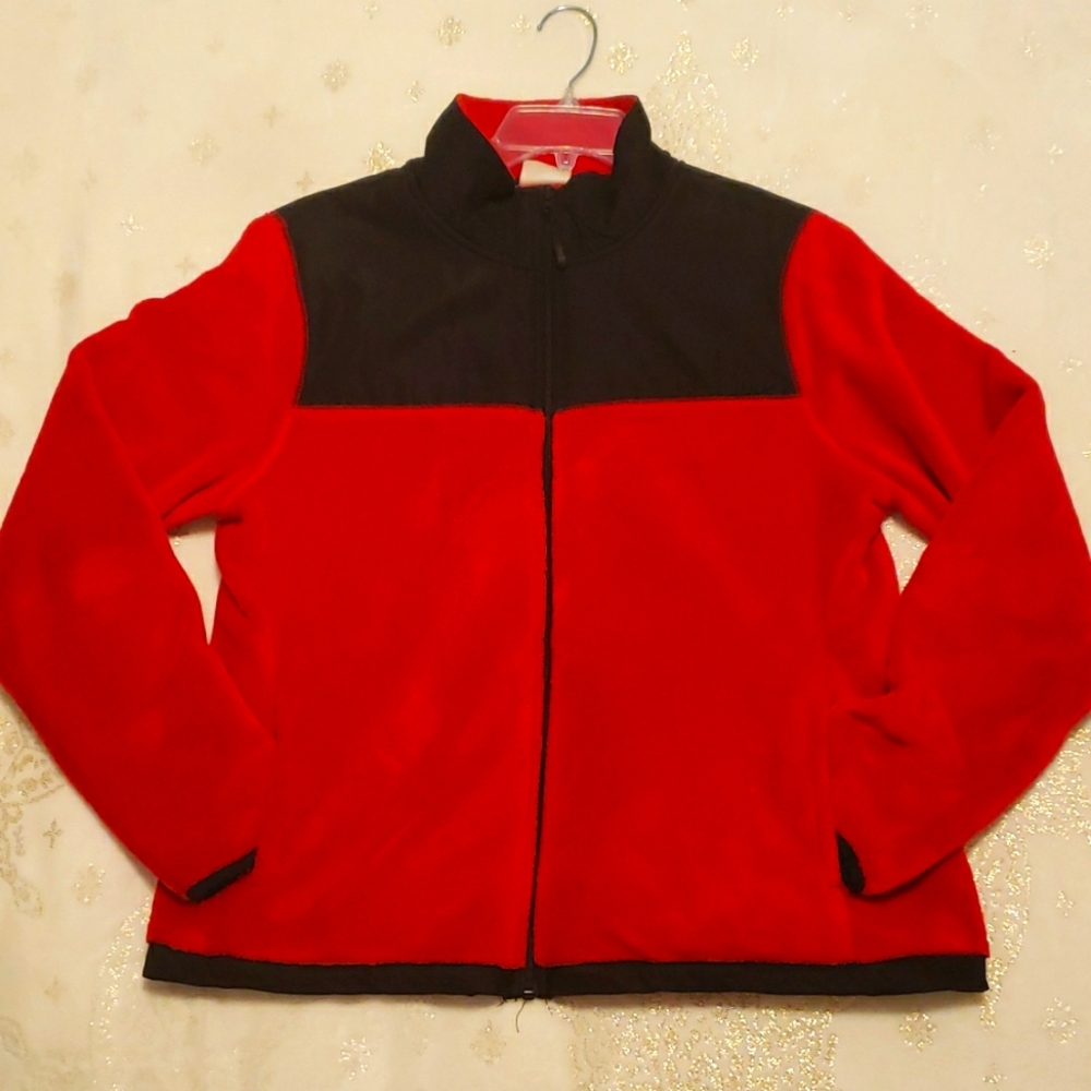 RED Soft Plush Material Winter Jacket
